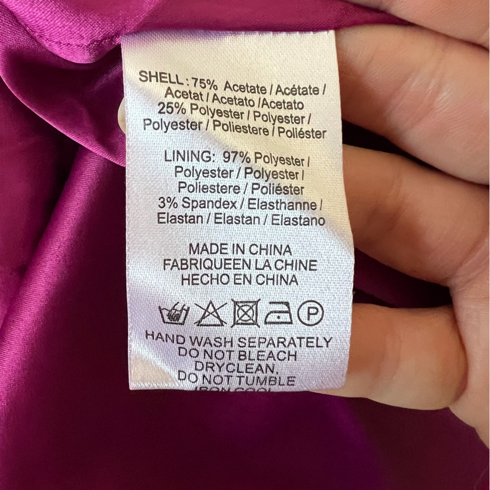 Sau Lee Preston One Shoulder Maxi Gown In Raspberry - Picture 9 of 10